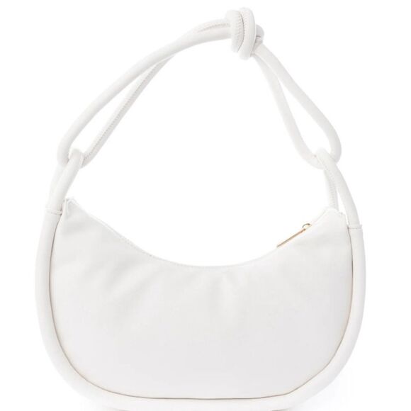 Jules Kae Luna Rope Hobo bag purse in White NWT - Picture 1 of 11